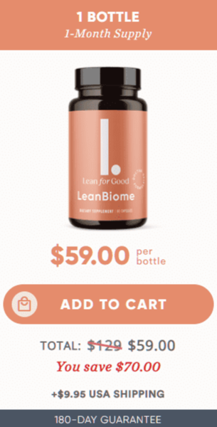 leanbiome Order 1 Bottle