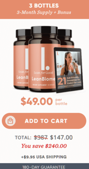 Leanbiome Order 3 Bottle