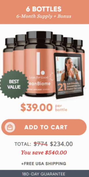 Leanbiome Order 6 Bottle